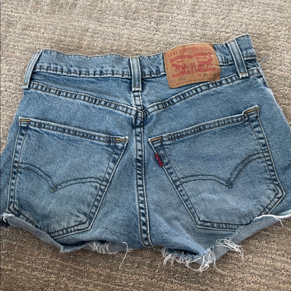 Distressed Denim Shorts
